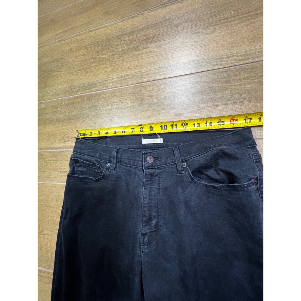 Levi's Jeans‎ Black Wash Bootcut Flare Mid Rise Size 16M W33 L32 - Picture 5 of 11